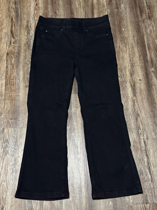 SPANX Denim - Spanx Kick Flare Jeans Women's Medium Pull On High Rise Denim in Clean Black